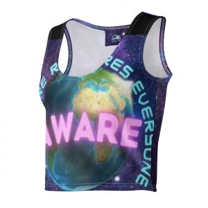 AWARE Logo Ladies cotton crop top
