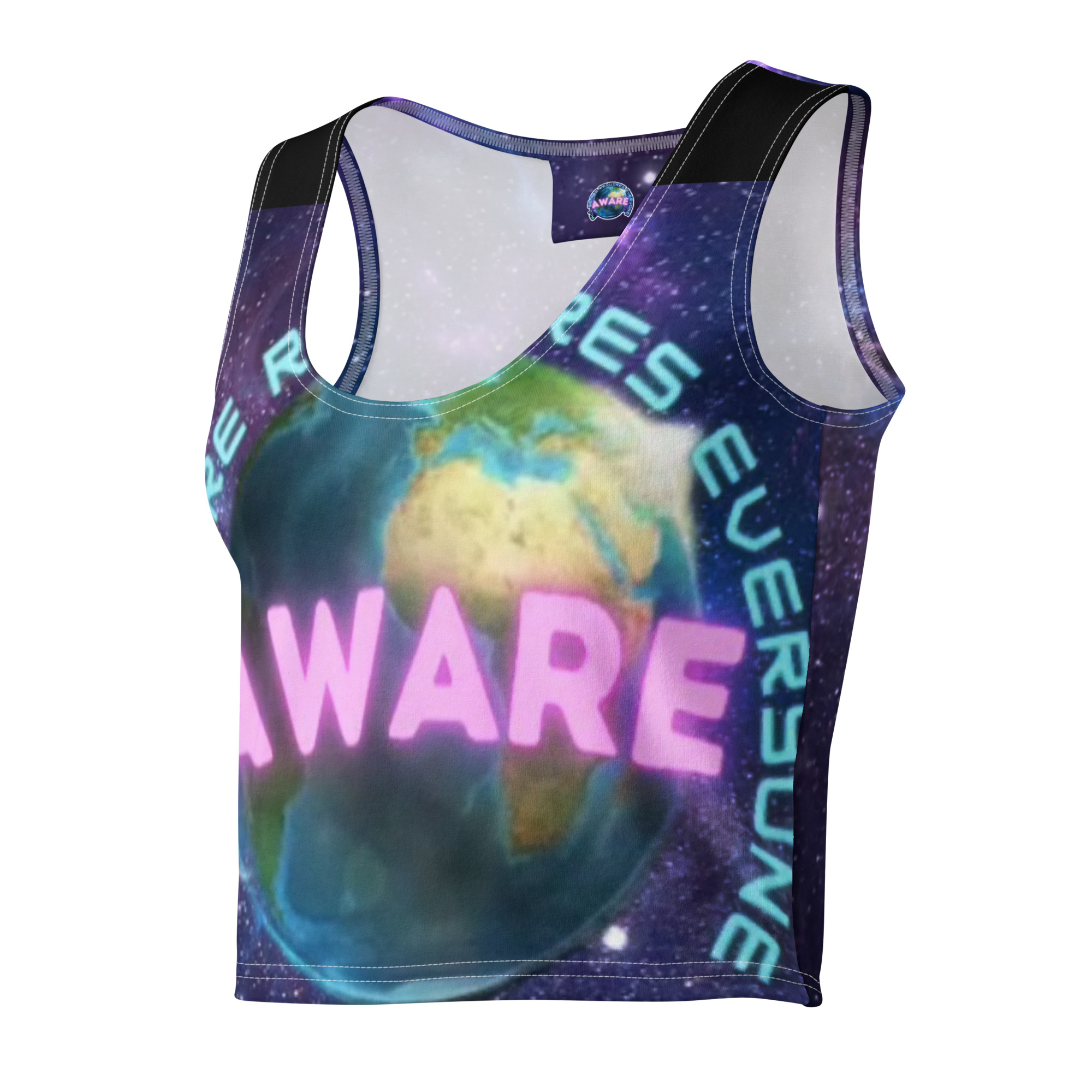 AWARE Logo Ladies cotton crop top