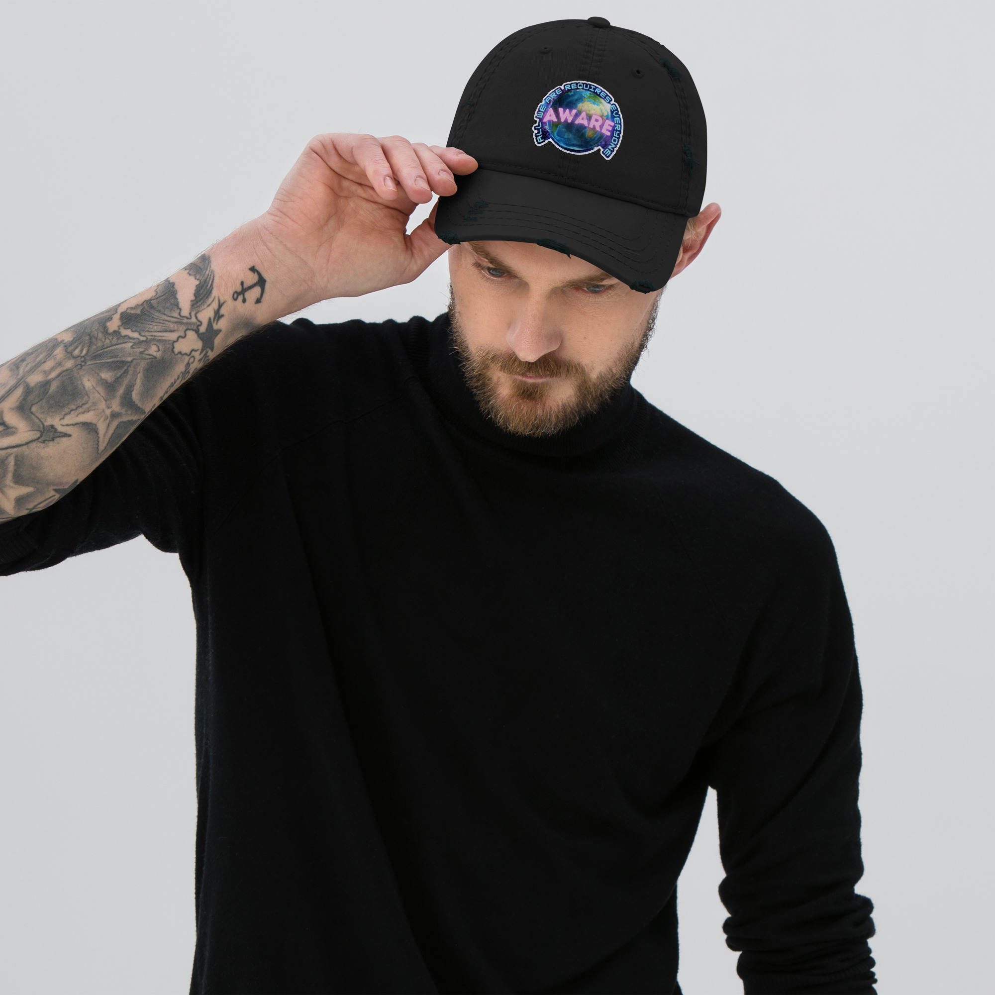 AWARE Logo Distressed Dad Hat - Image 9
