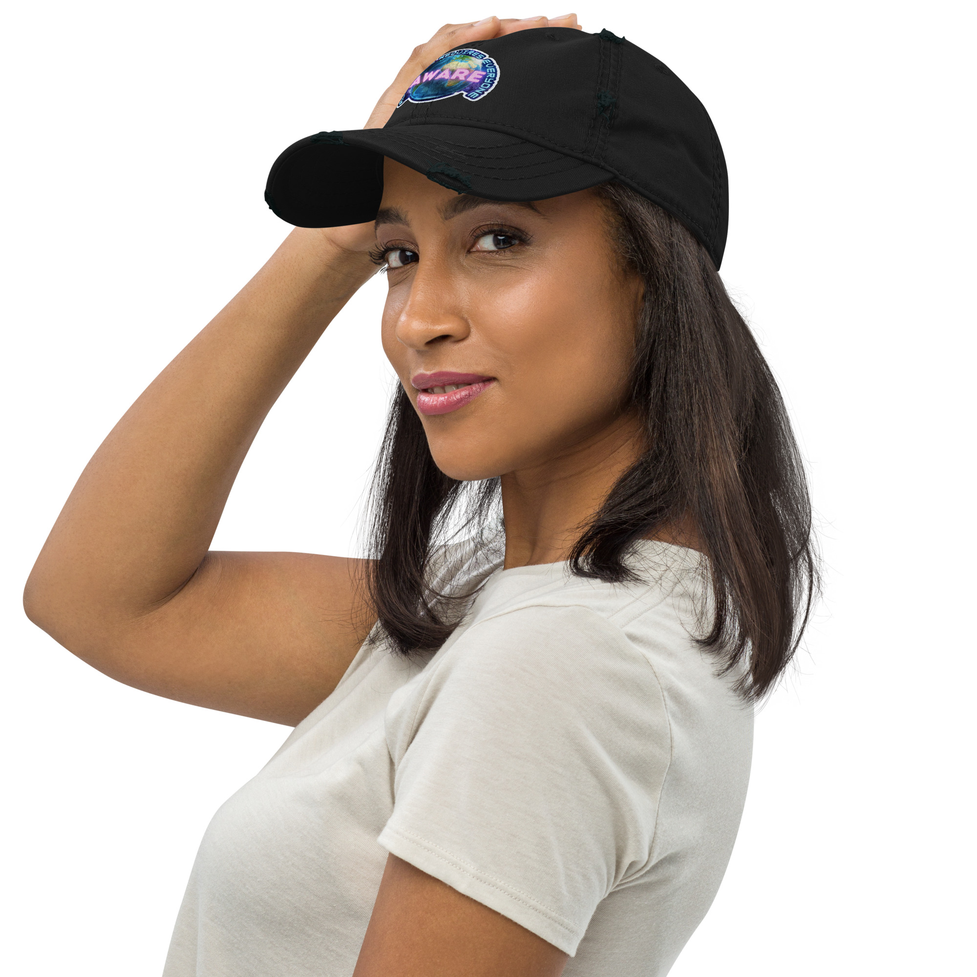 AWARE Logo Distressed Dad Hat - Image 7