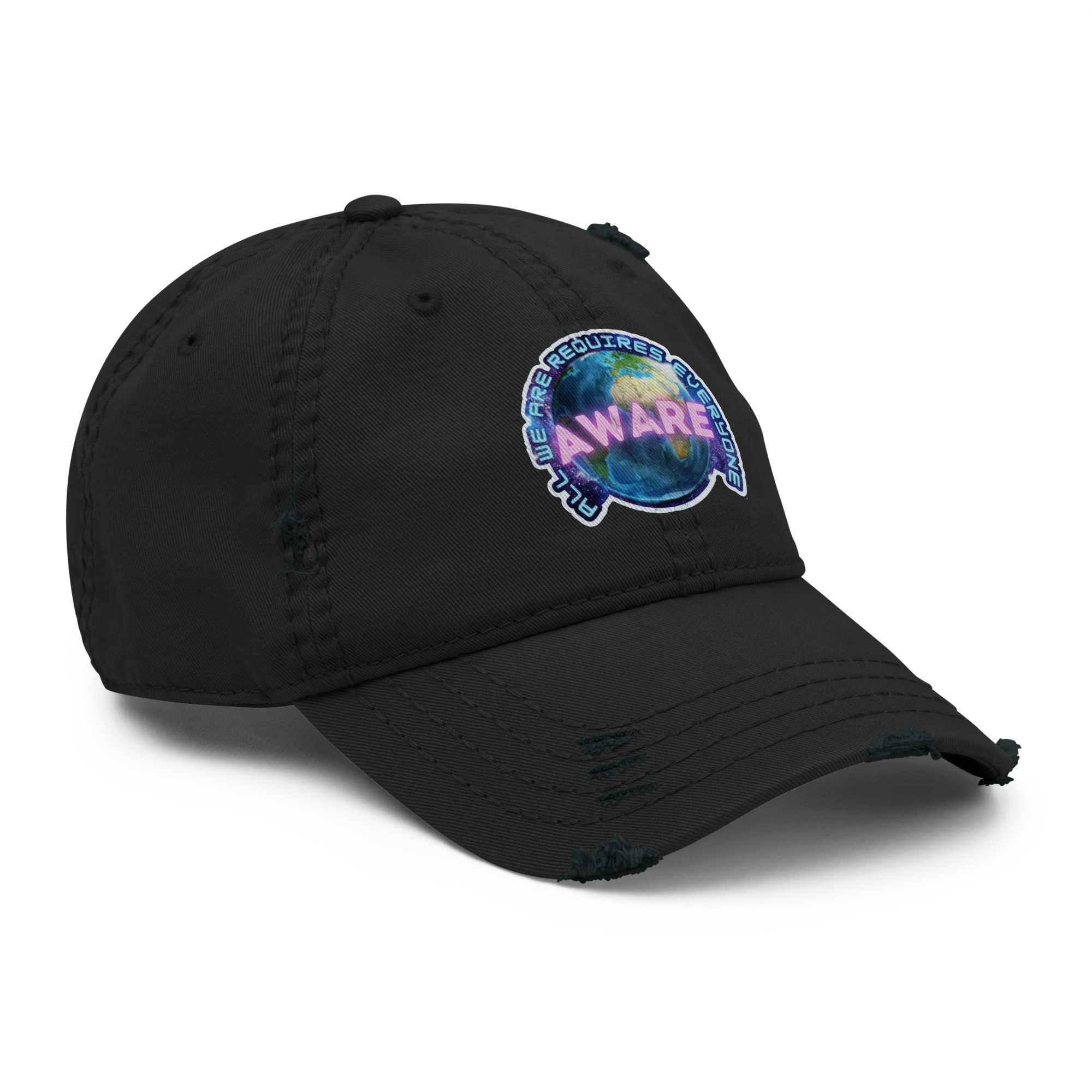 AWARE Logo Distressed Dad Hat - Image 3