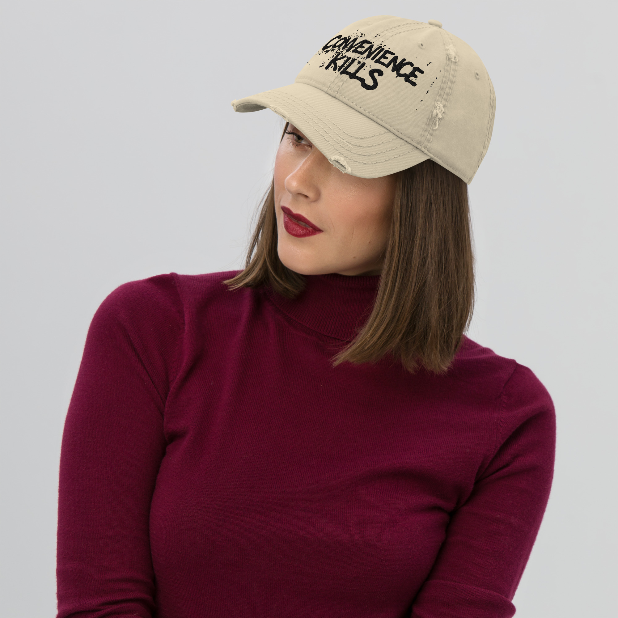 Convenience Kills Distressed Dad Hat - Image 28