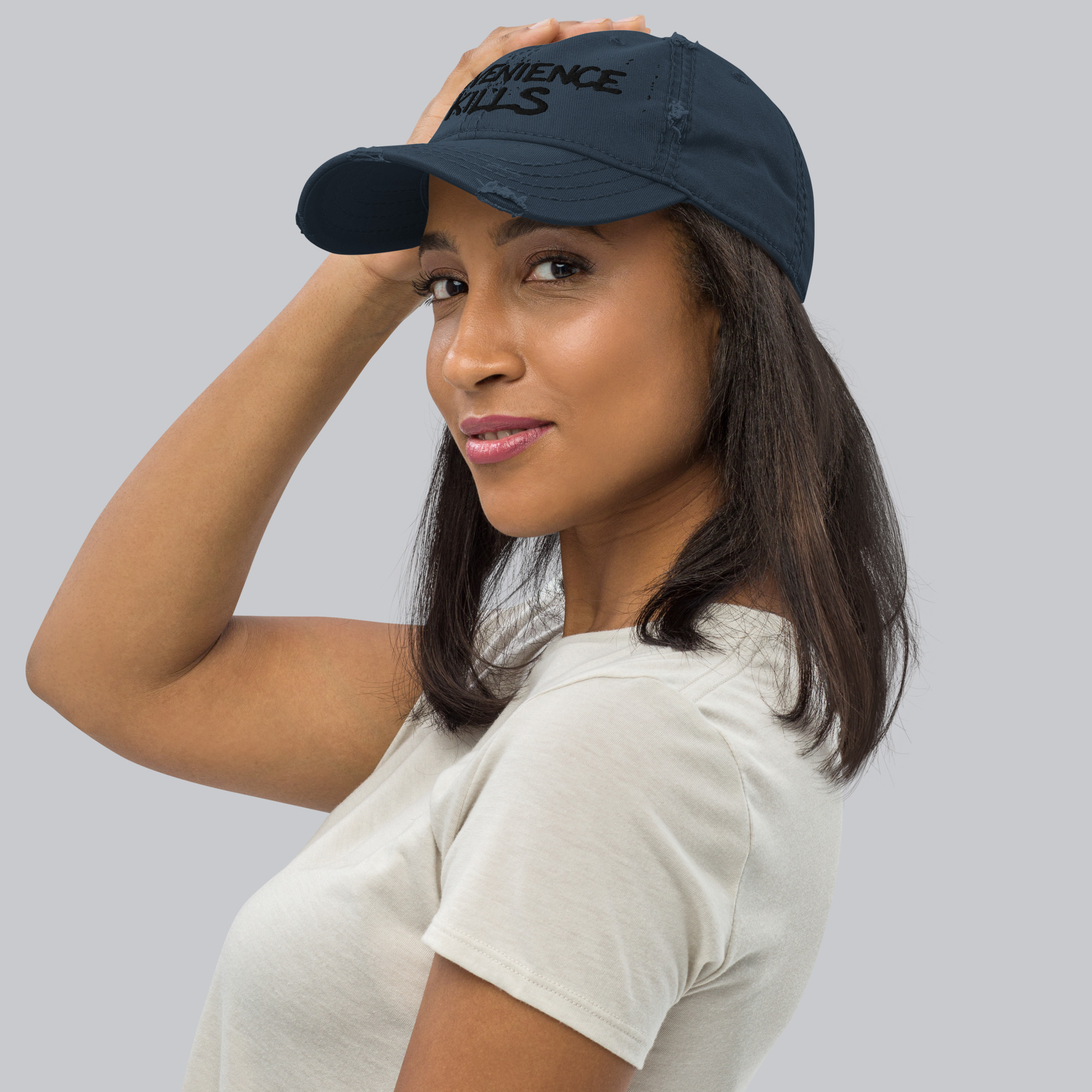 Convenience Kills Distressed Dad Hat - Image 26