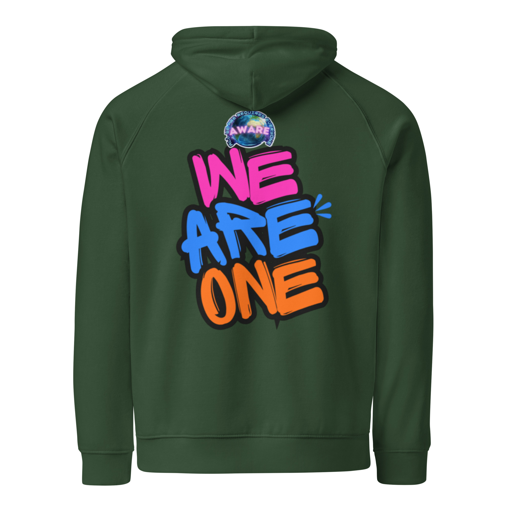 WE ARE ONE Unisex ECO raglan hoodie - Image 10
