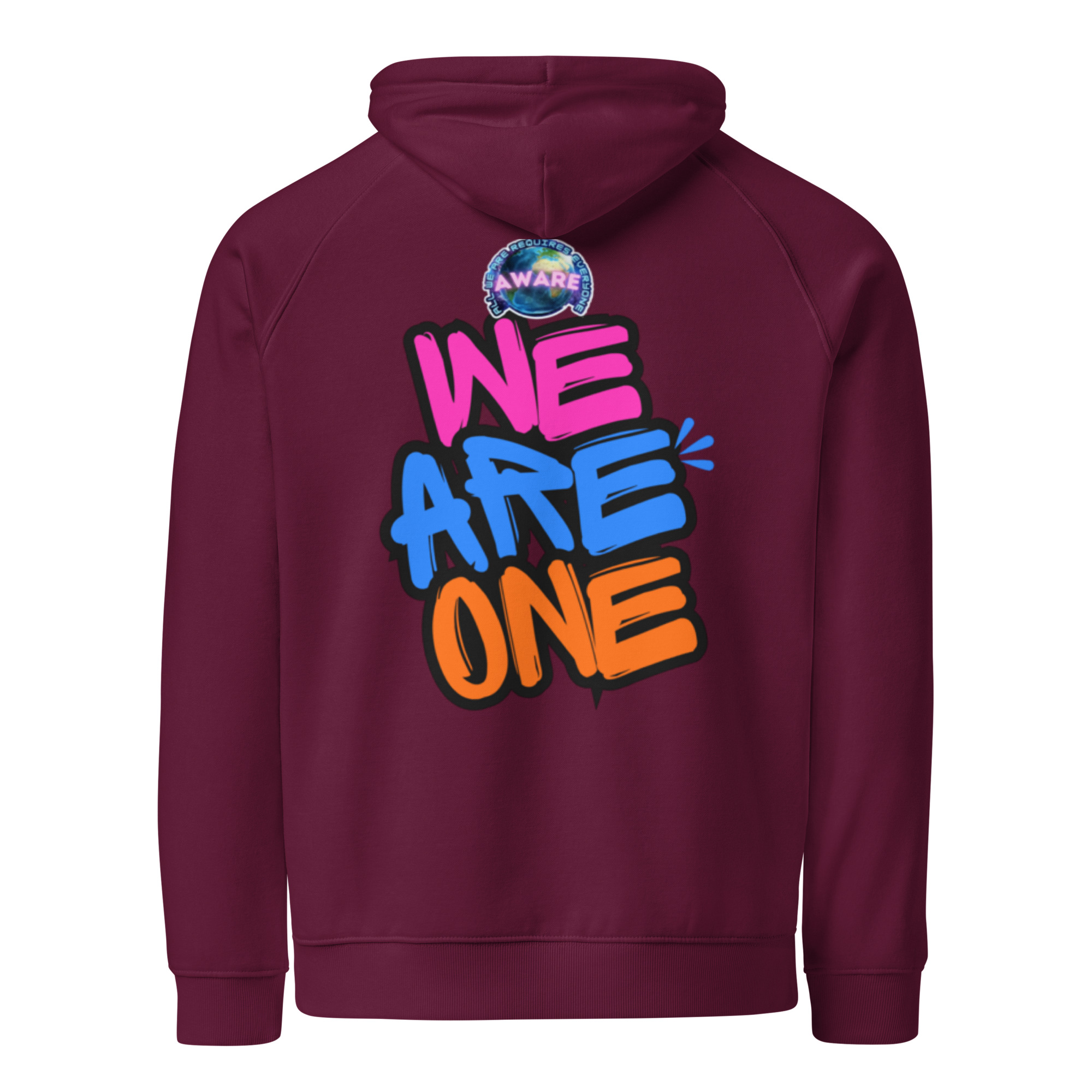 WE ARE ONE Unisex ECO raglan hoodie - Image 8