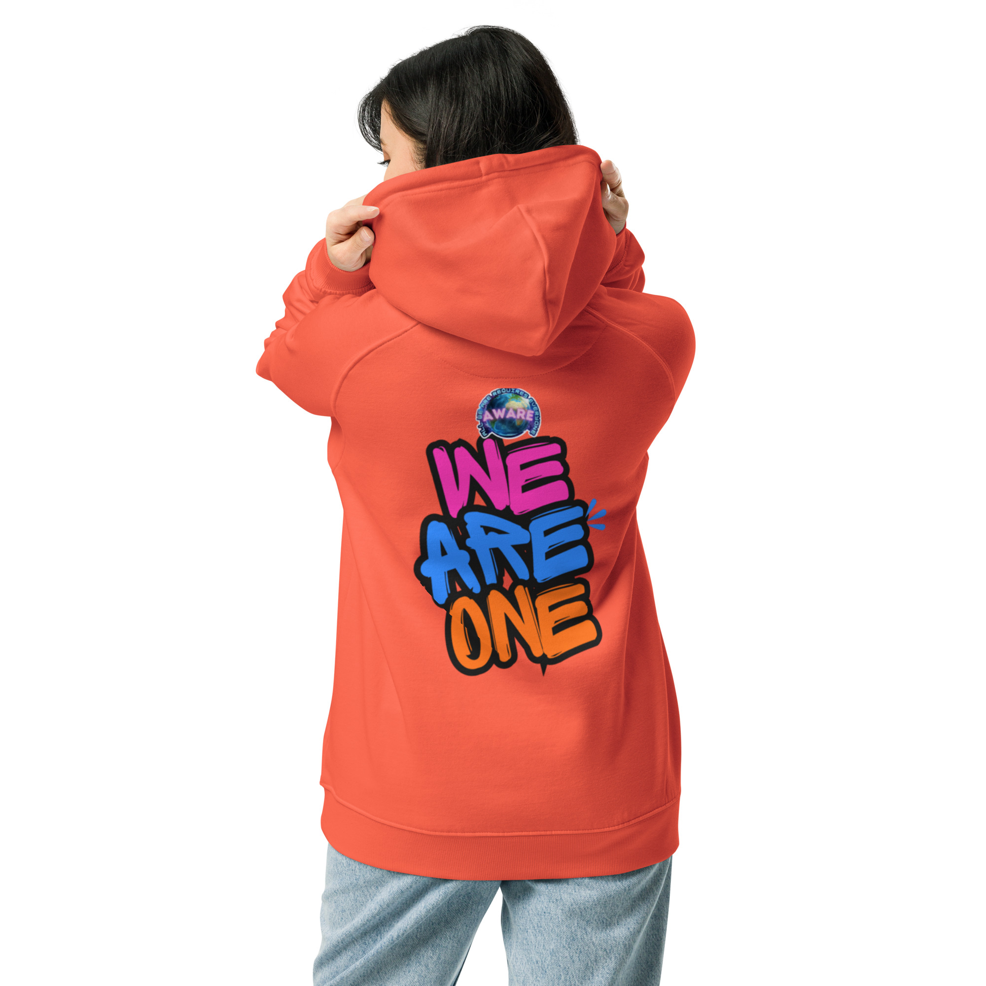 WE ARE ONE Unisex ECO raglan hoodie - Image 27