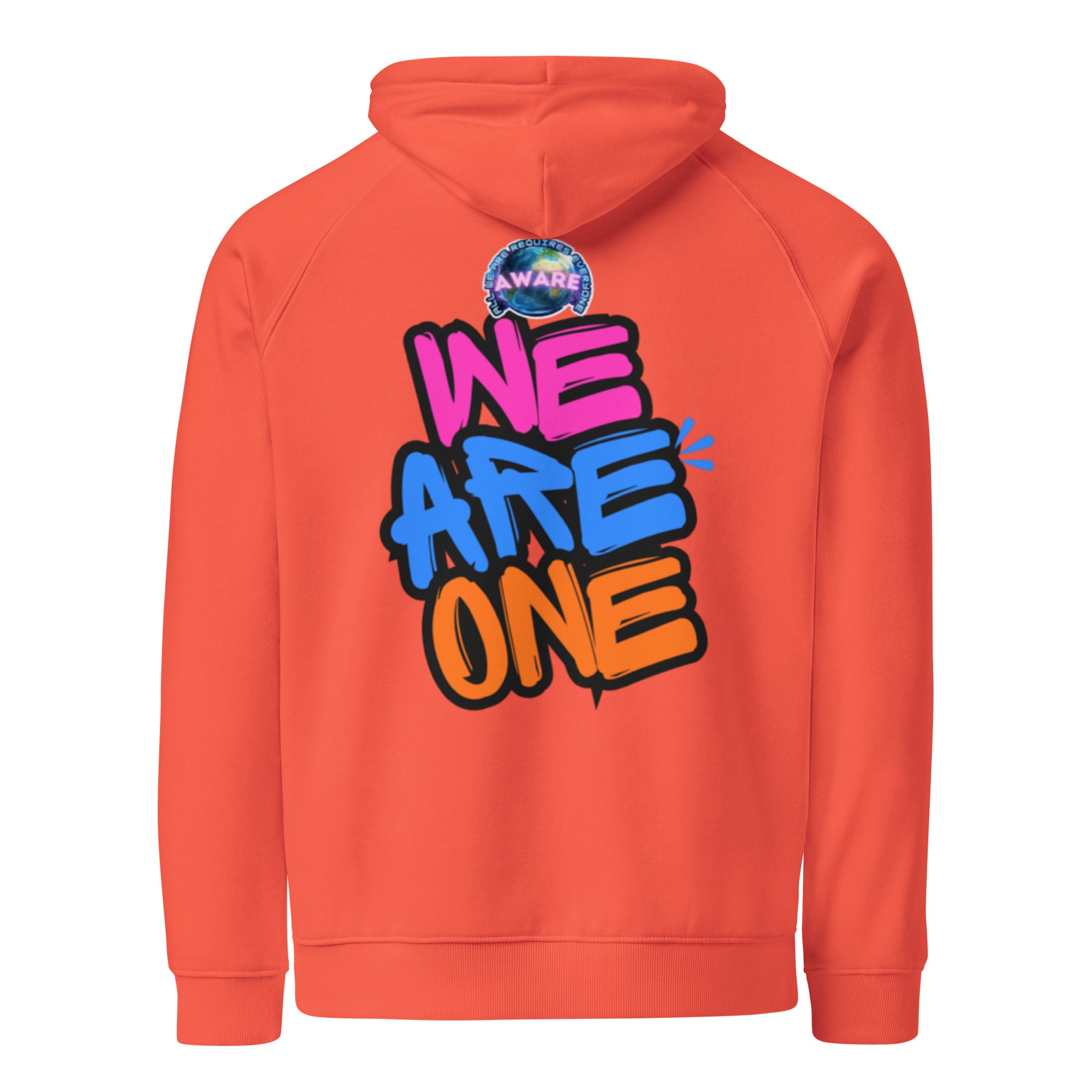 WE ARE ONE Unisex ECO raglan hoodie - Image 11