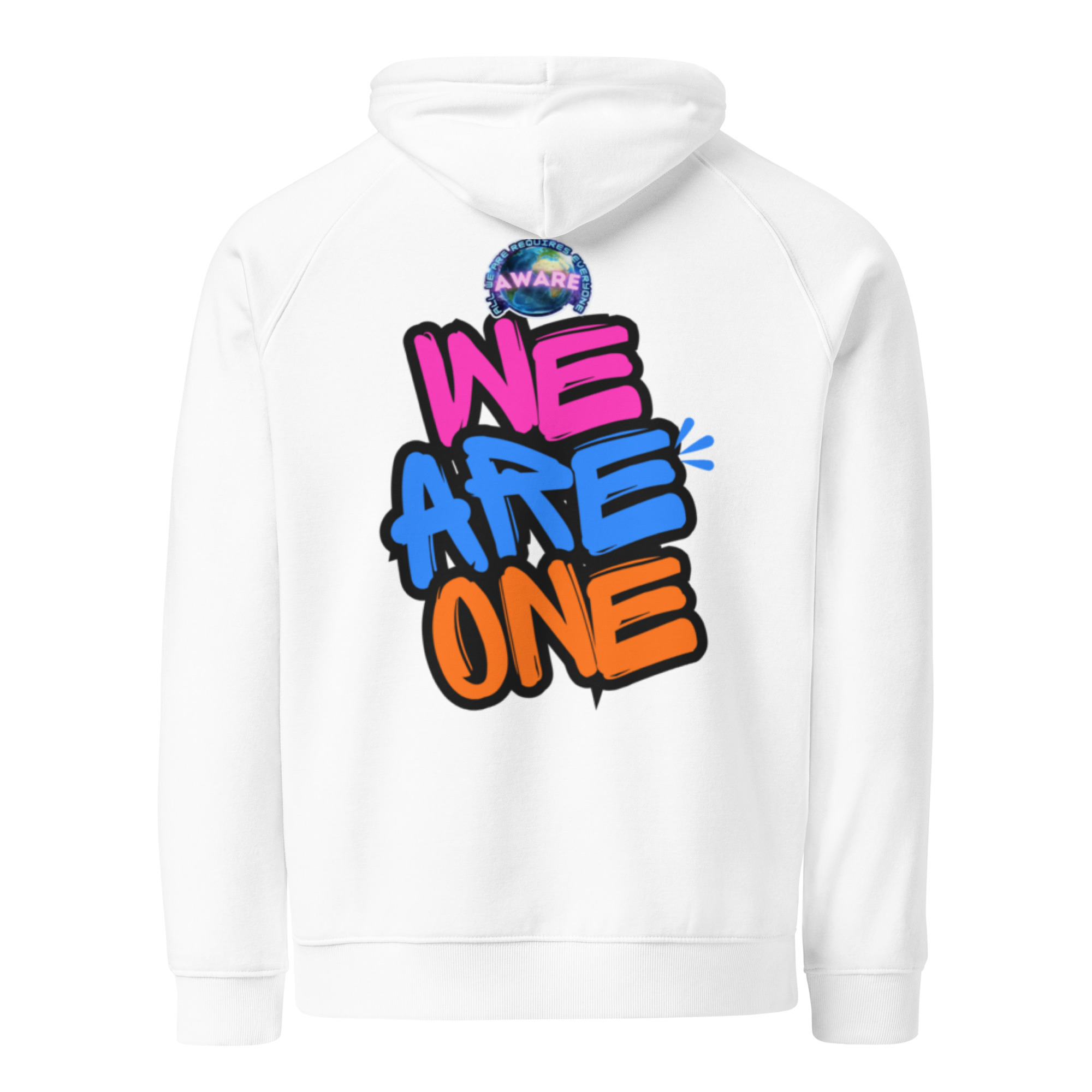 WE ARE ONE Unisex ECO raglan hoodie - Image 12