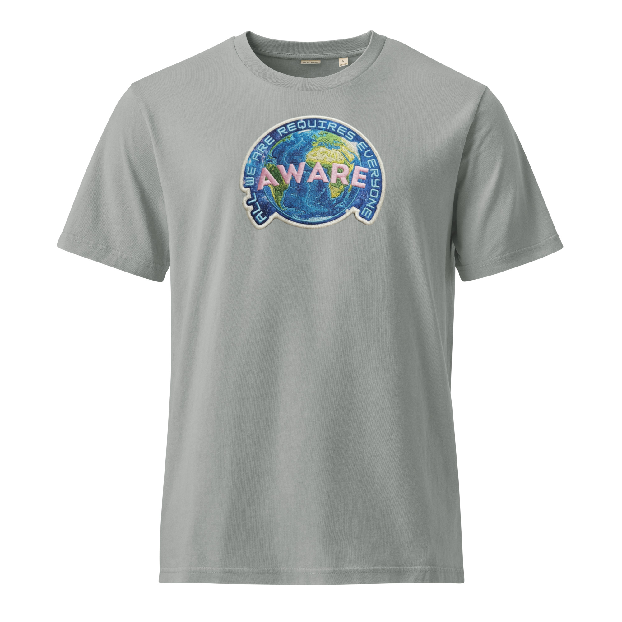 AWARE Patch Flat Unisex Vintage T-Shirt - Image 7